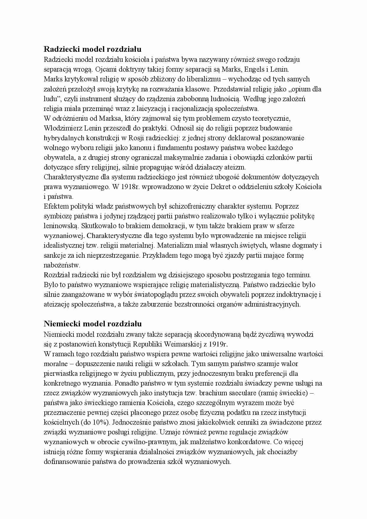 Radziecki model rozdziału - strona 1