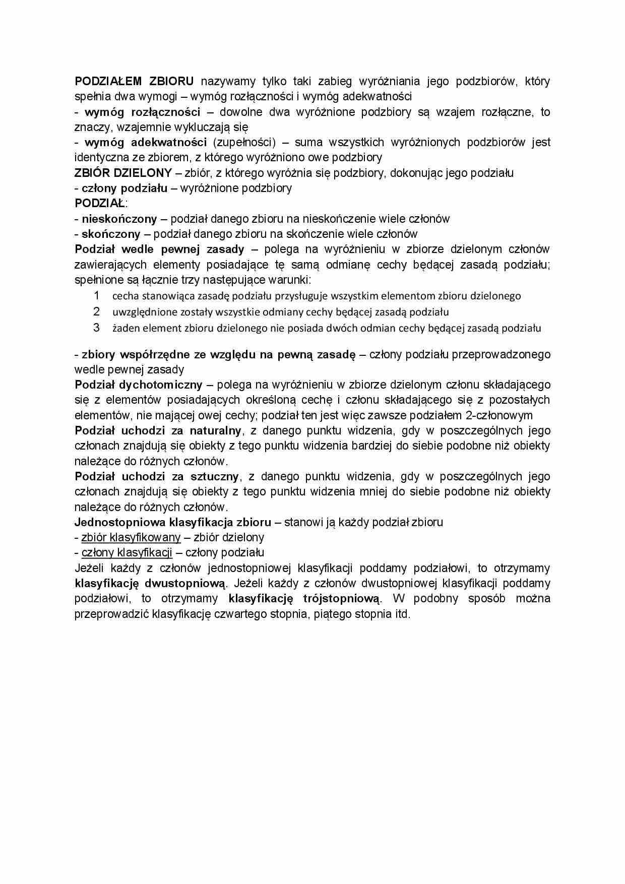 Podział zbioru - strona 1
