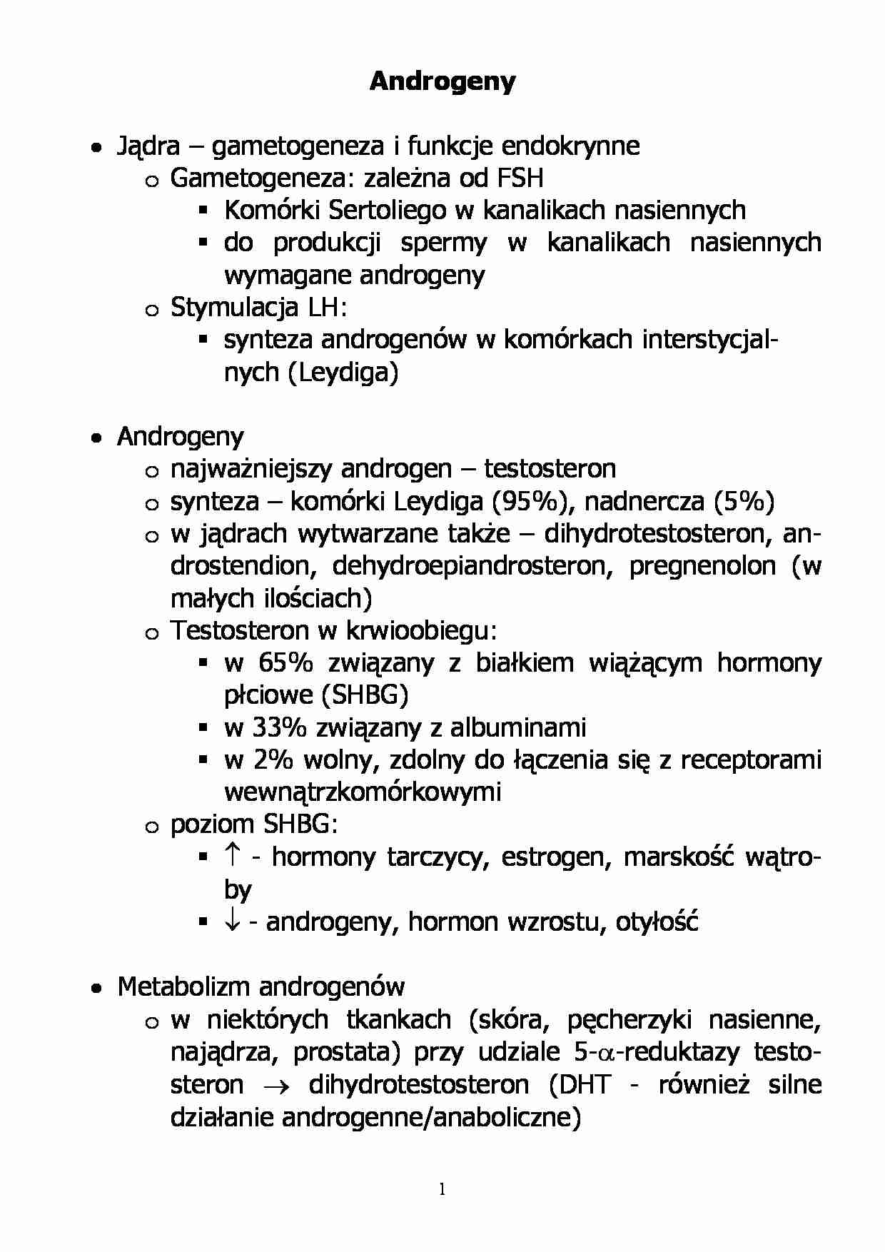 Androgeny w farmakologii - strona 1
