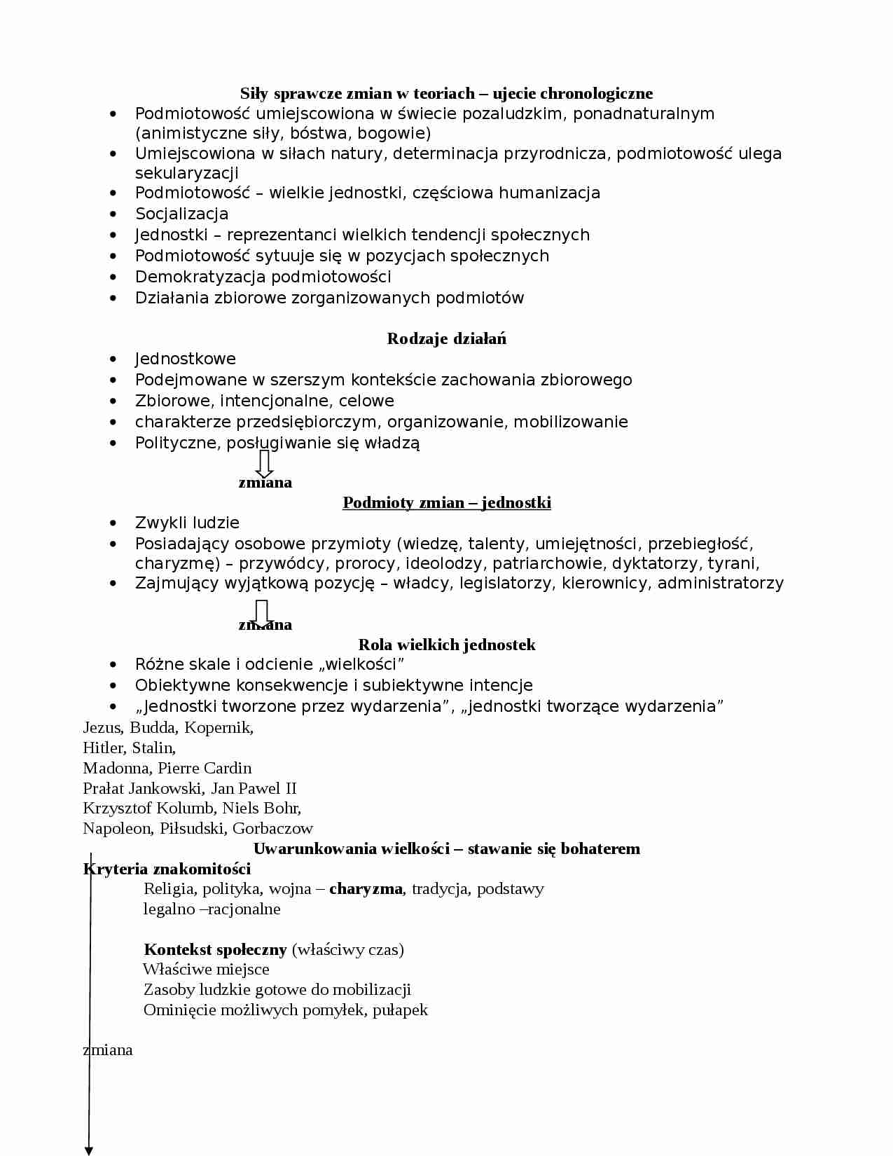 Socjologia zmiany - wykład 2 - strona 1