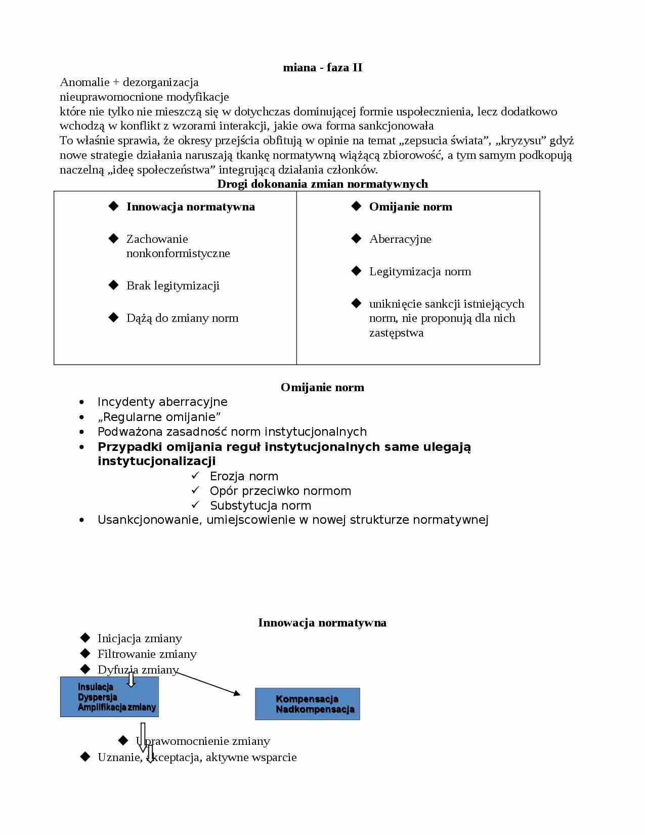 Socjologia zmiany - wykład 3 - strona 1