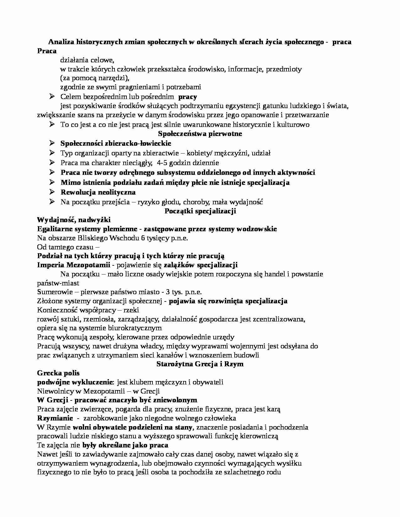 Socjologia zmiany - wykład 5 - strona 1