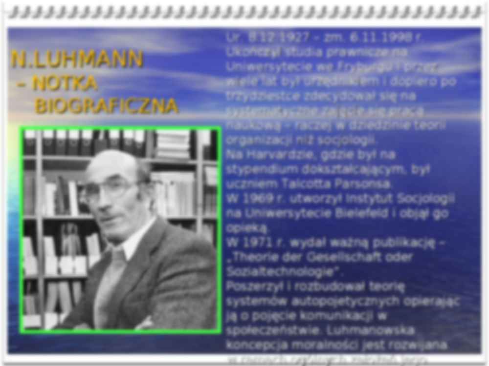 Niklas Luhman - prezentacja - strona 3
