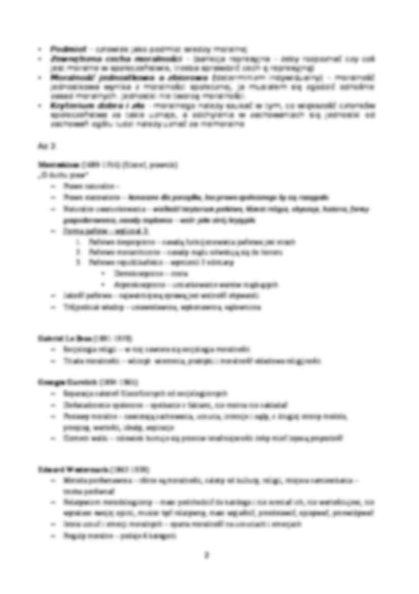 Socjologia moralności - skrypt - strona 2