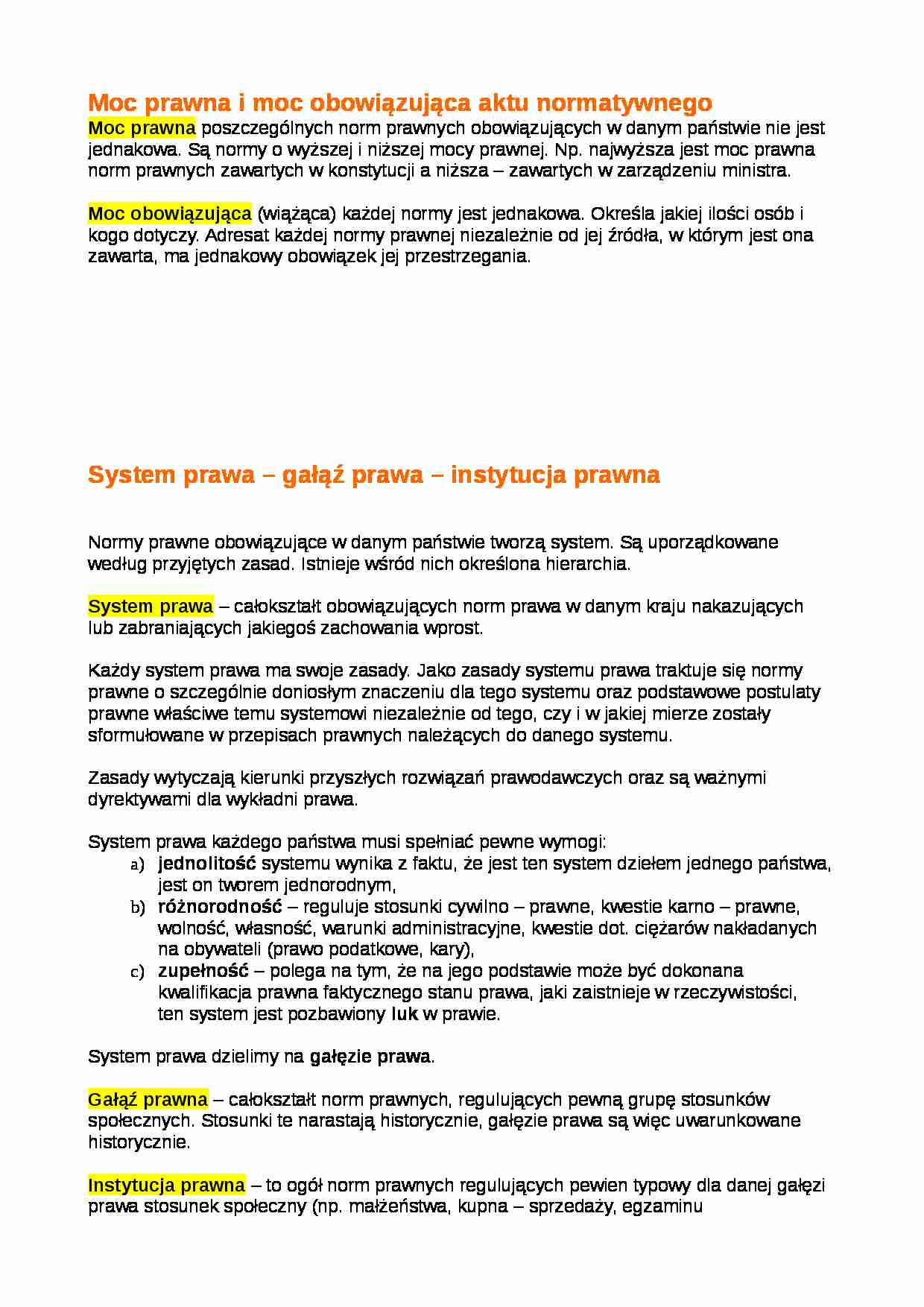 Moc prawna i system prawa . - strona 1