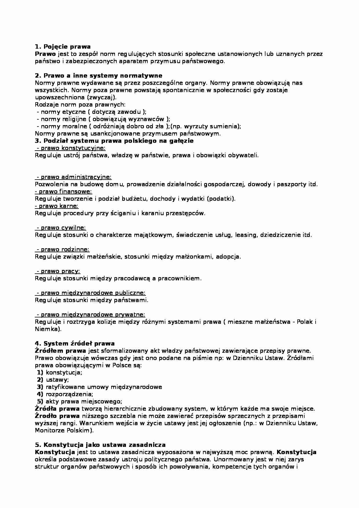 Pojęcia związane z prawem. - strona 1