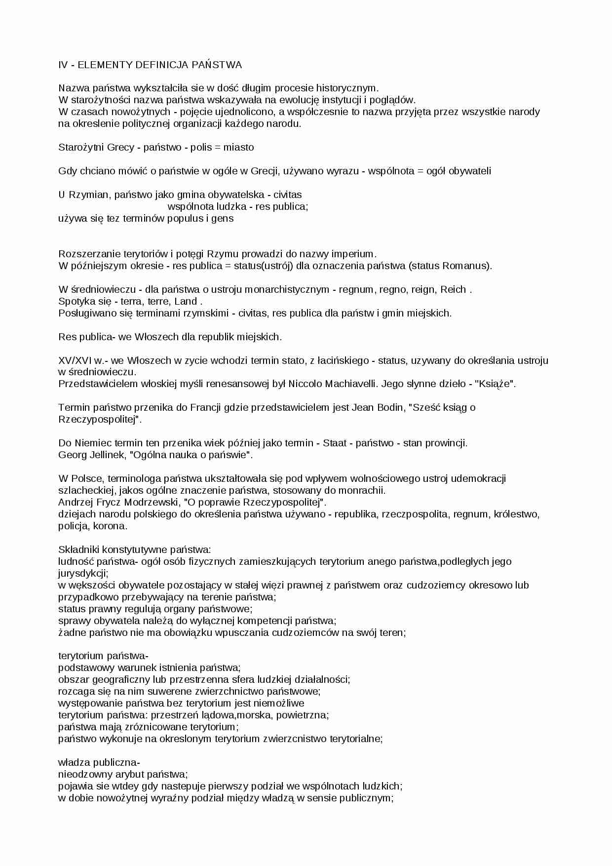 FORMA PANSTWA. KONTROWERSJE WOKÓł POJĘCIA TYP PAŃSTWA - strona 1