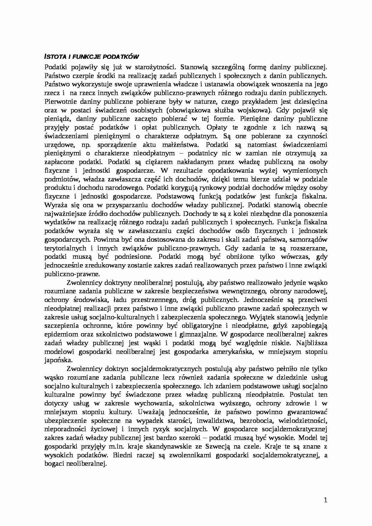 Podatki - wykłady - strona 1