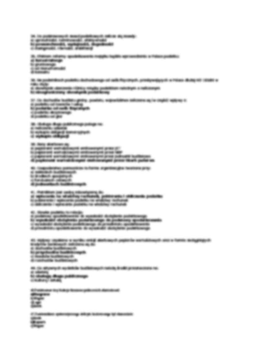 Test z finansów publicznych - strona 3