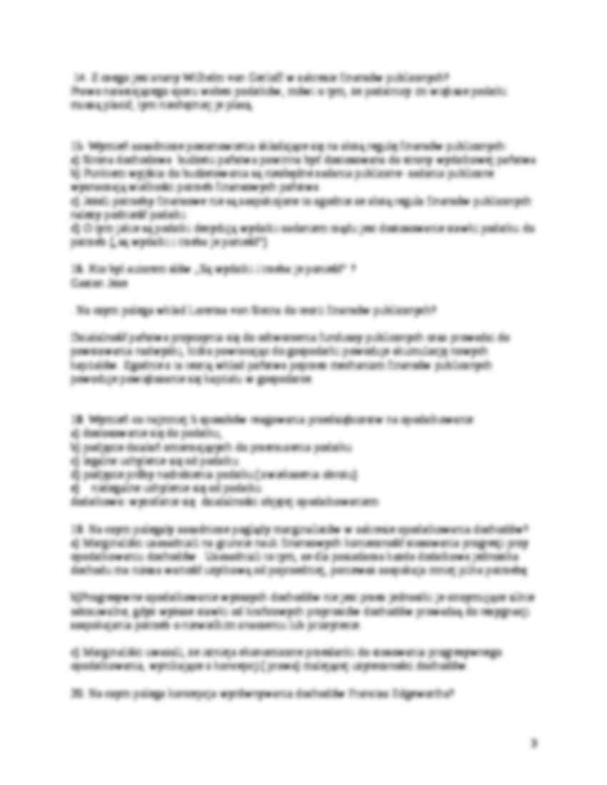 Pytania przykładowe na egzamin z finansów publicznych - strona 3