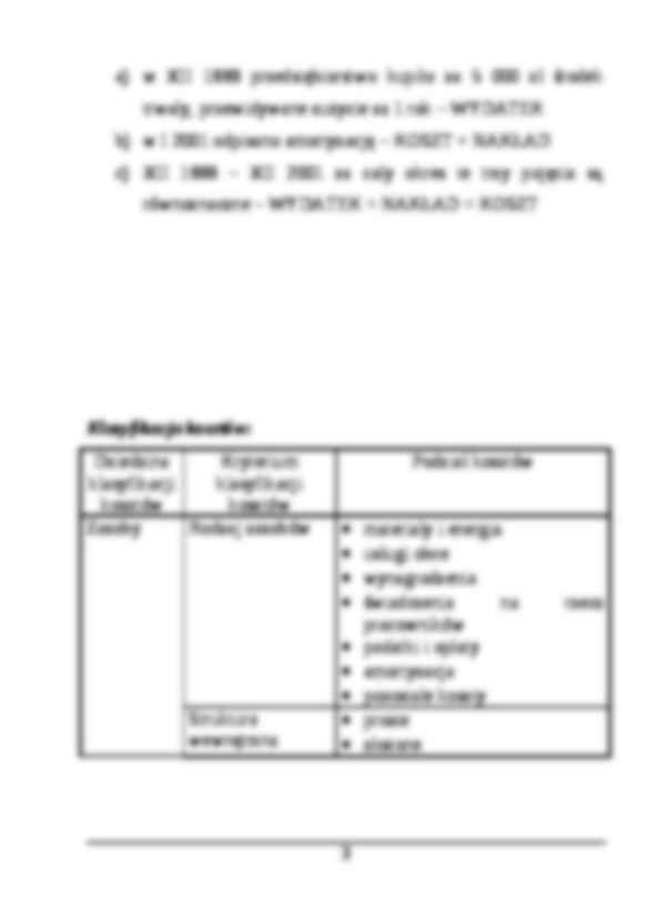 Koszt, klasyfikacja kosztów, rachunek kosztów - strona 3