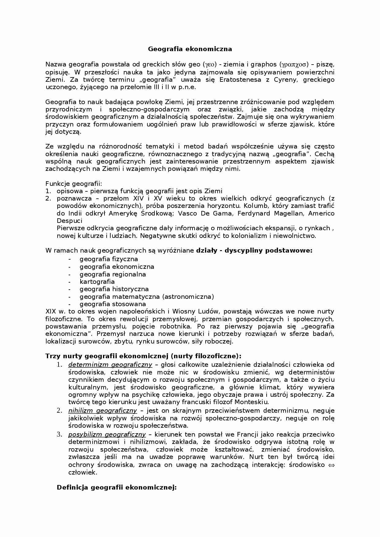 Geografia ekonomiczna (2) - strona 1