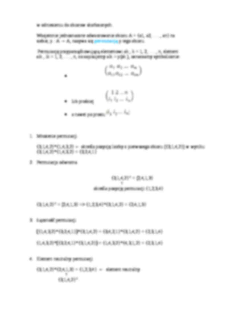 Dodawanie modulo, permutacje - grupy - strona 3