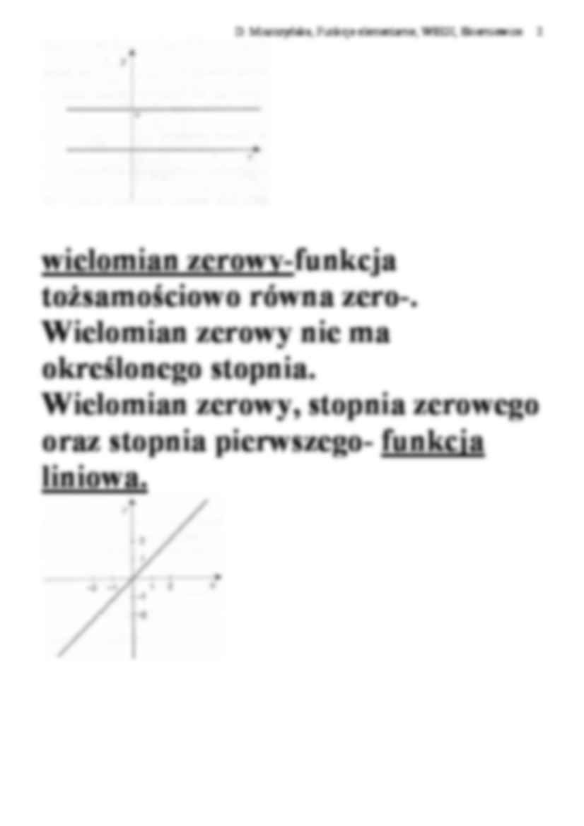 Funkcje elementarne, wielomiany - strona 2