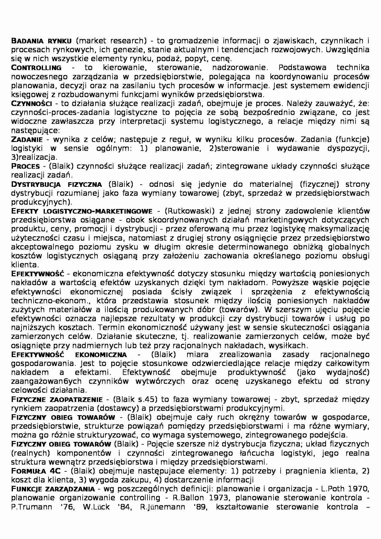 Definicje w zarządzaniu - strona 1