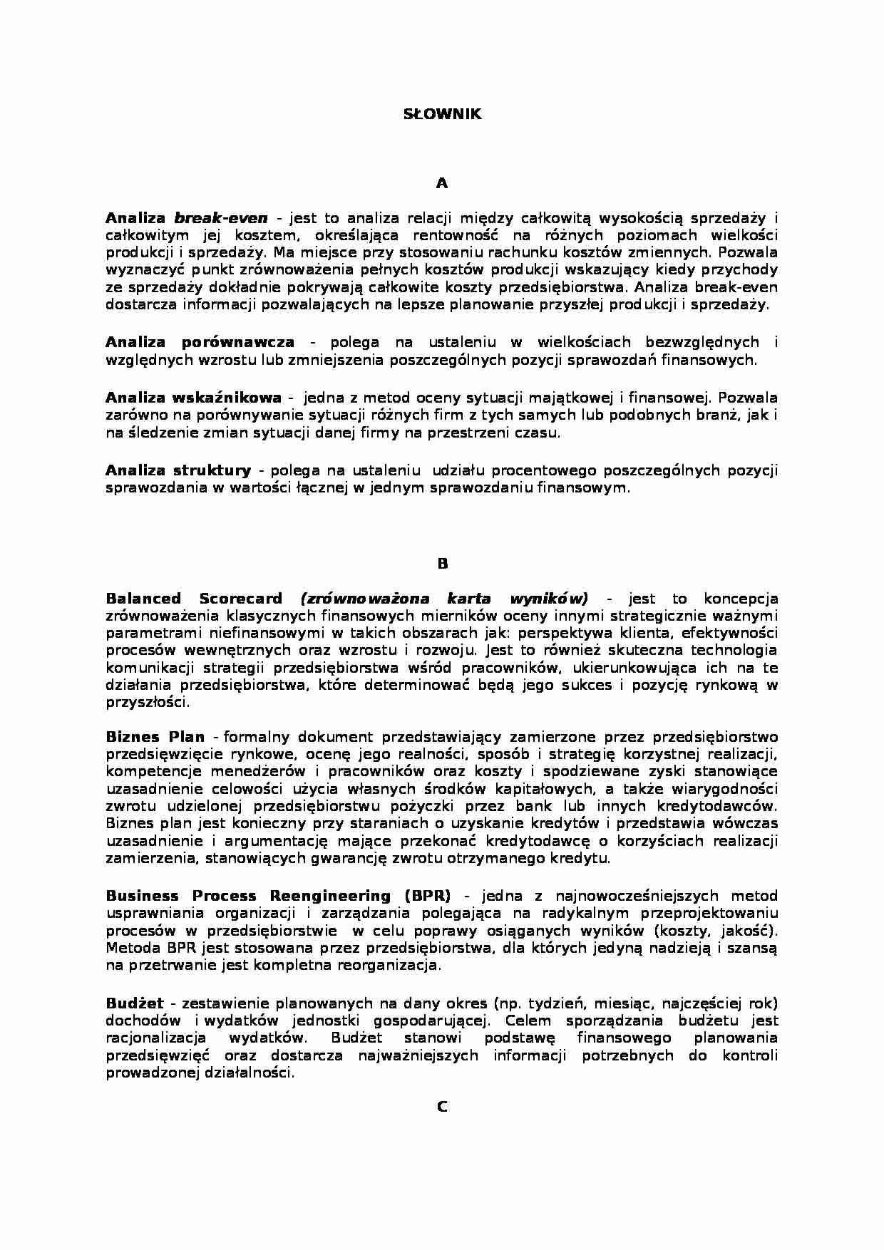 Definicje w zarządzaniu 3 - strona 1