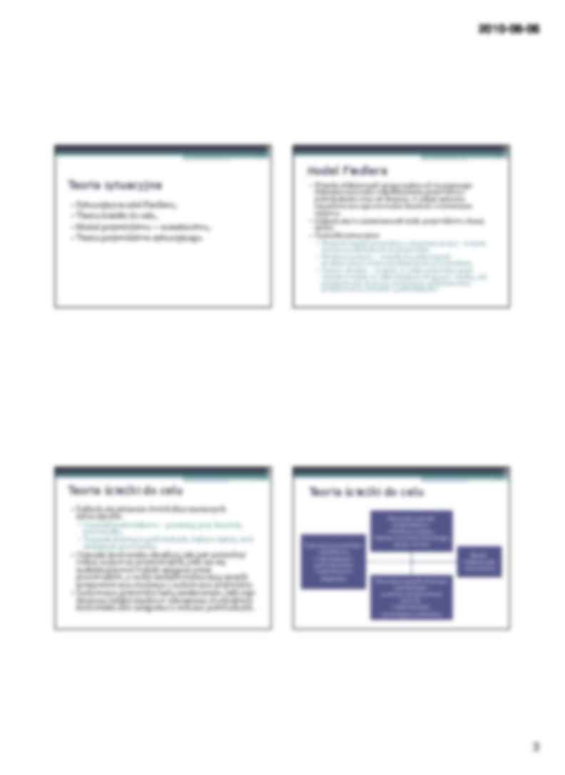 Przywództwo i kierowanie - Teoria behawiorystyczna - strona 3