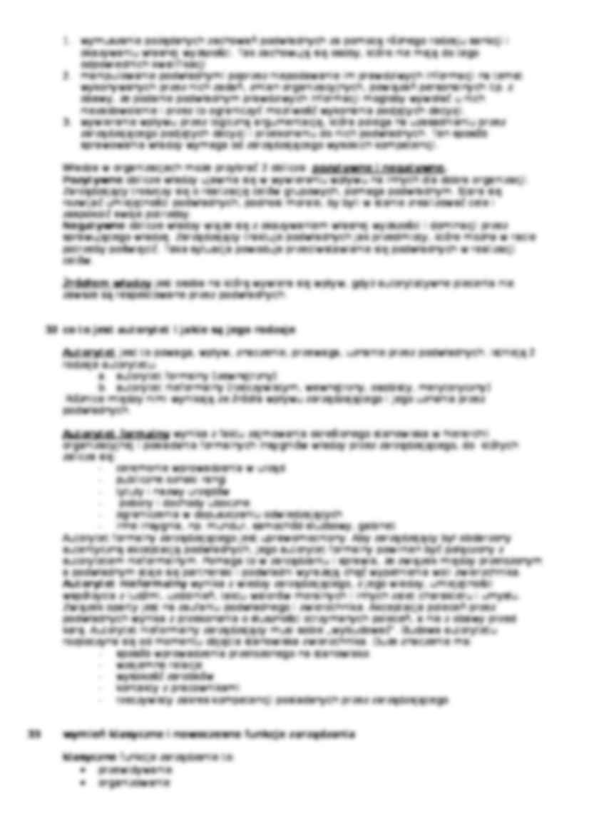 Podstawy zarządzania - pytania i odpowiedzi cz. 6 - strona 2