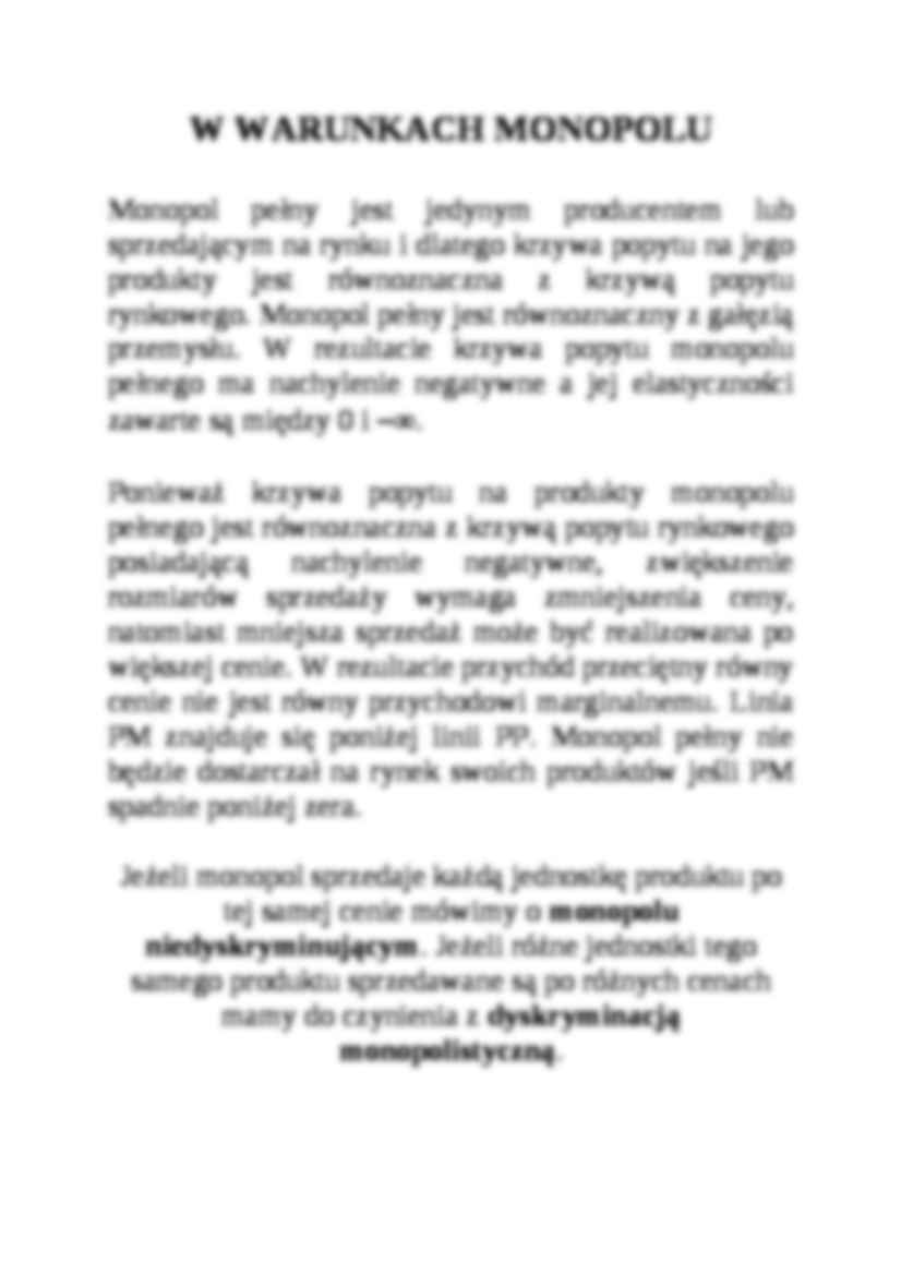 Model monopolu pełnego  - strona 2