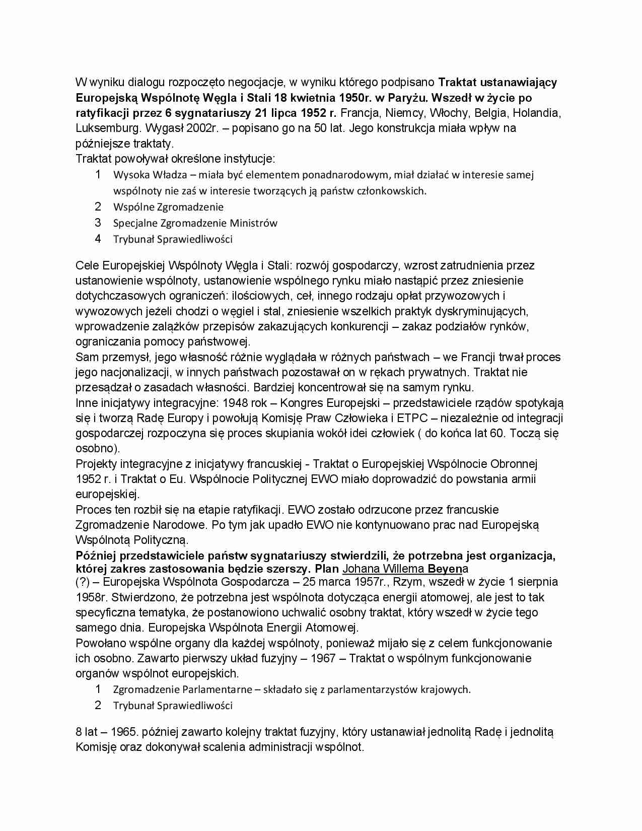 Prawo Unii Europejskiej - notatki 3 - strona 1