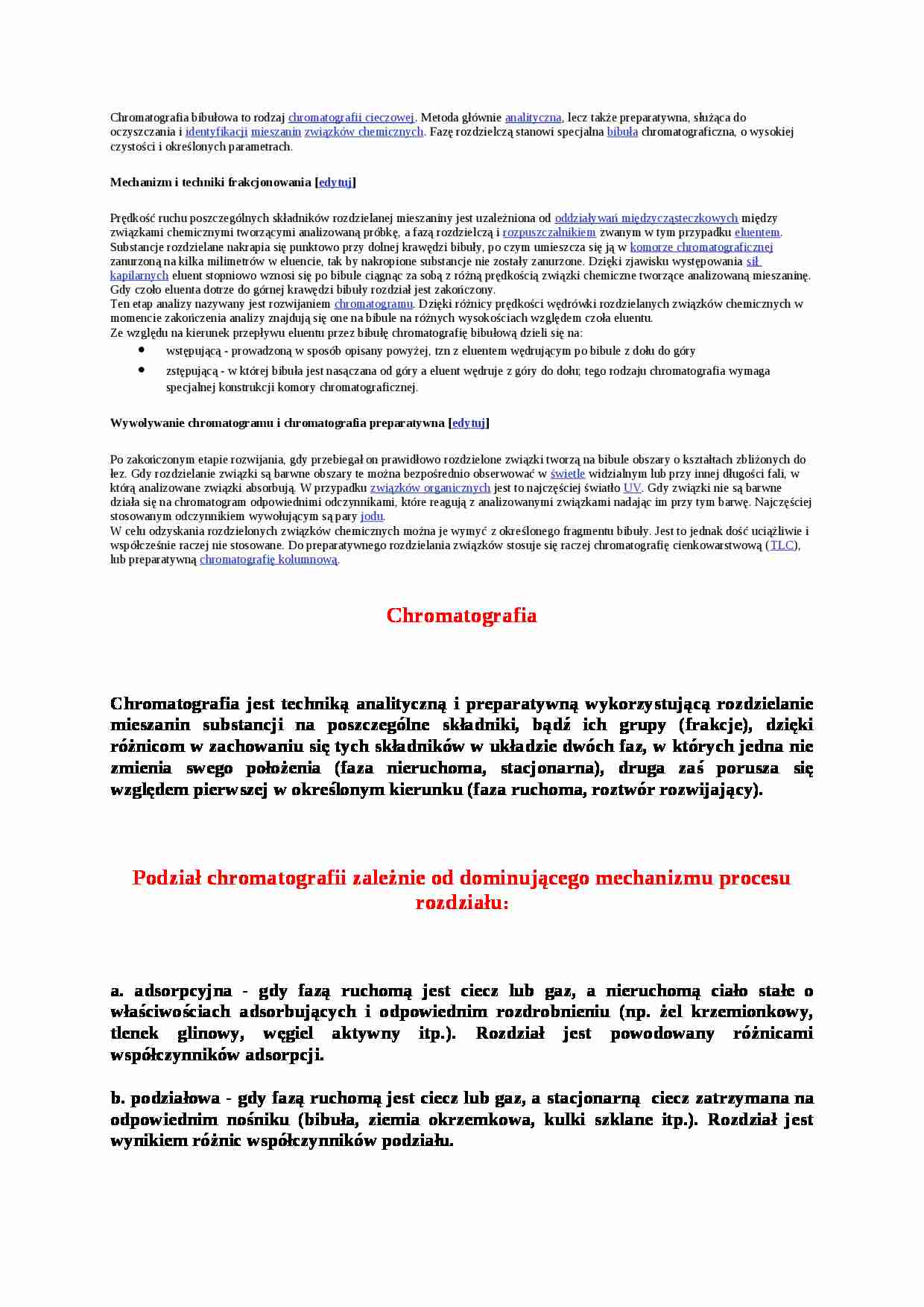 Chromatografia bibułowa - strona 1