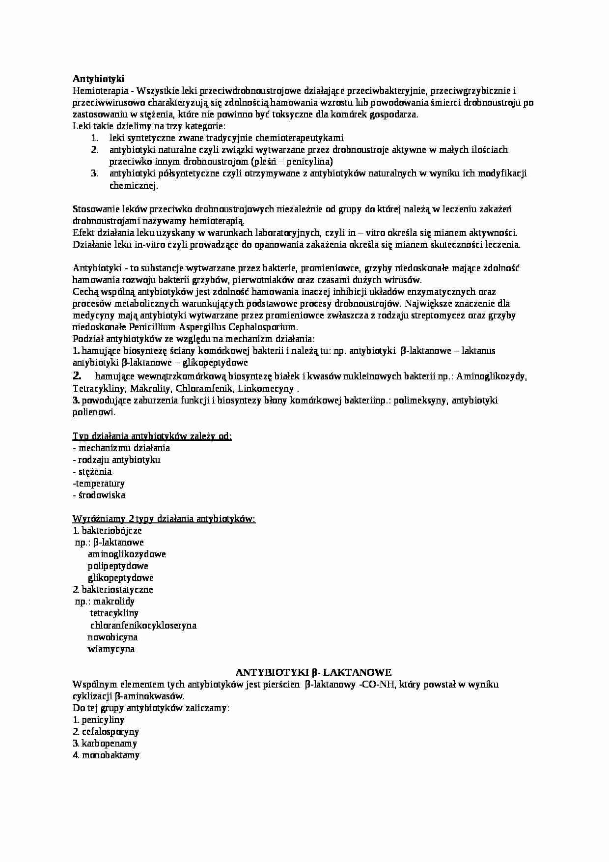 Antybiotyki (6) - strona 1