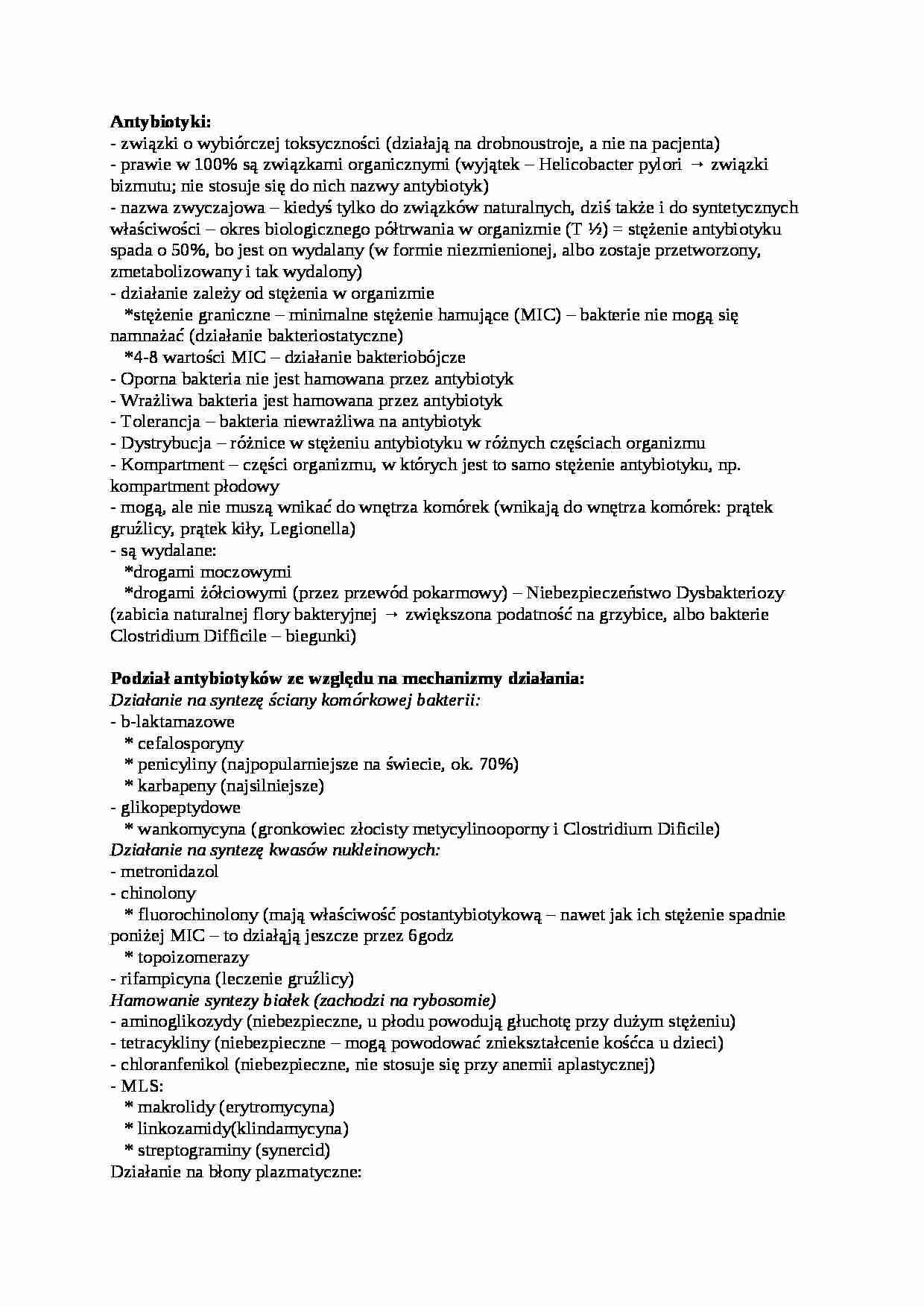 chemioterapetyki - strona 1