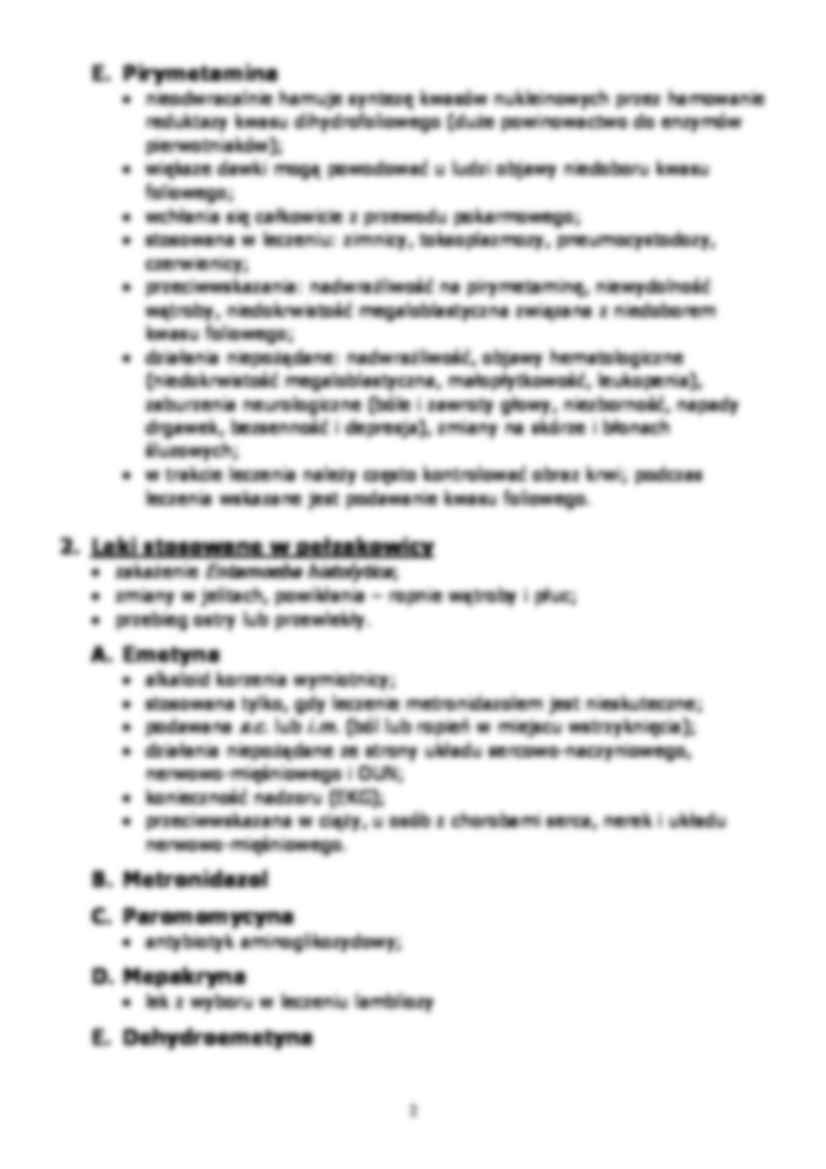 Leki przeciwpasożytnicze - strona 2