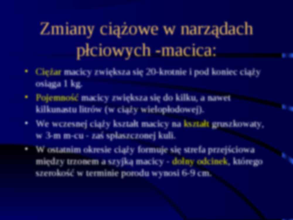 Fizjologia ciąży- prezentacja - strona 2