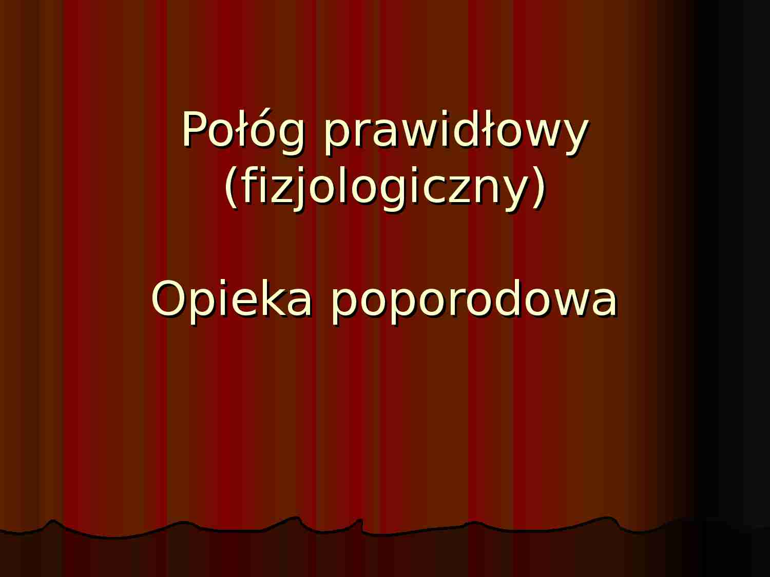 Inwolucja połógowa i opieka poporodowa - strona 1