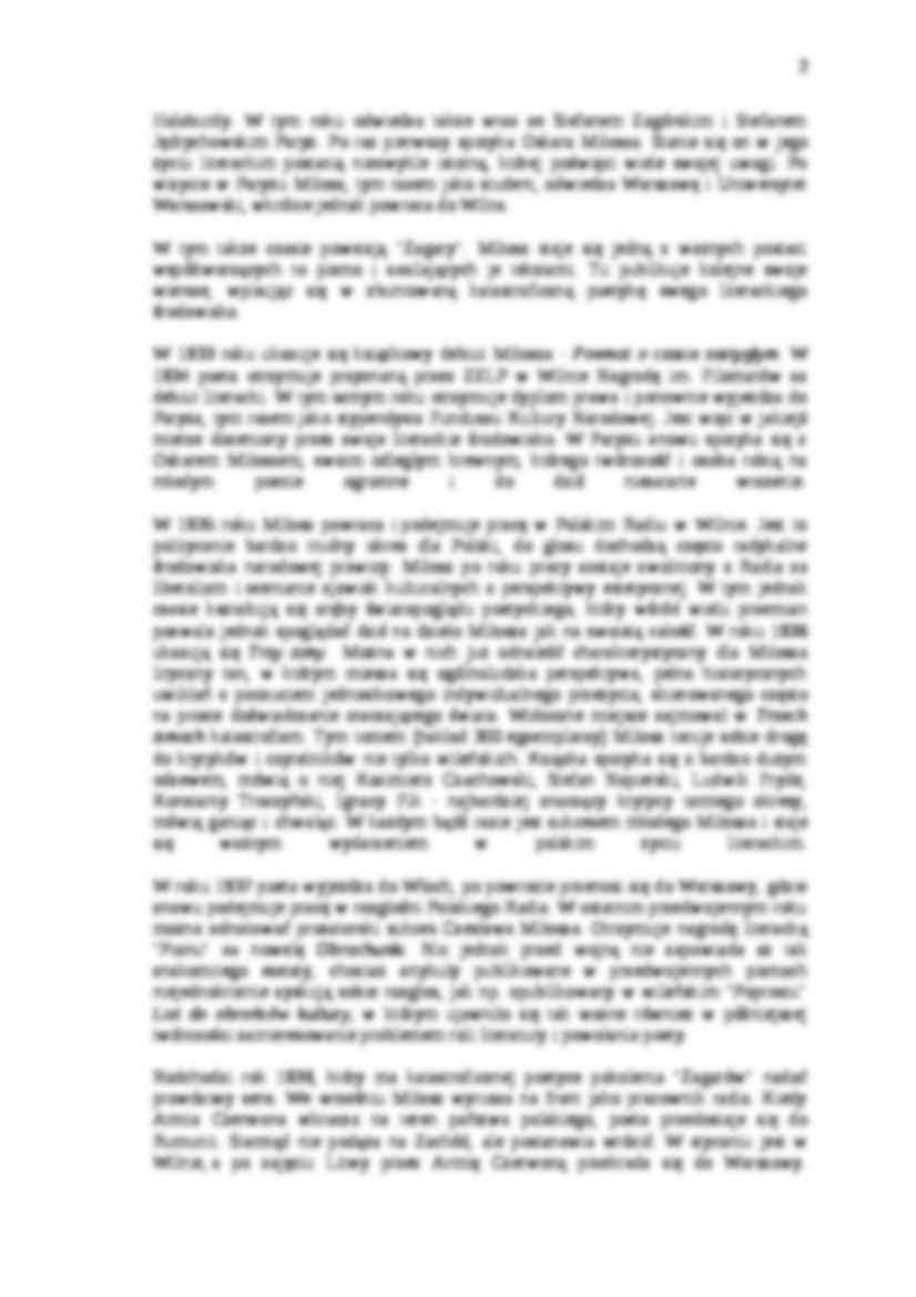 Czesław Miłosz - Życie - strona 2