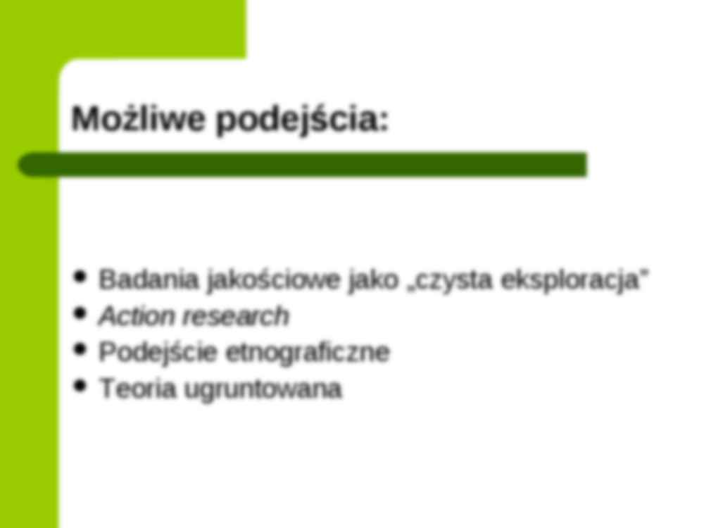 Podejścia do realizacji badań jakościowych - strona 2