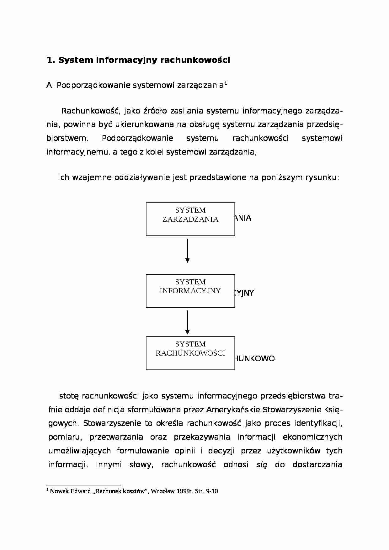 System informacyjny rachunkowości - strona 1
