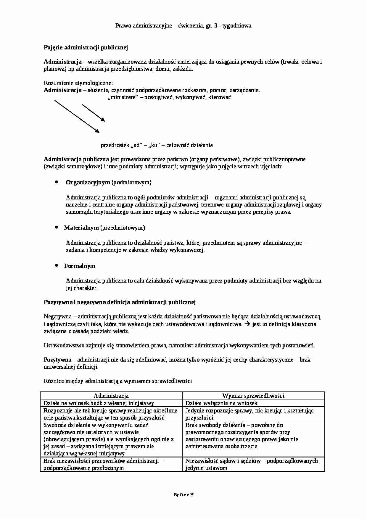 Pojęcie administracji publicznej - strona 1
