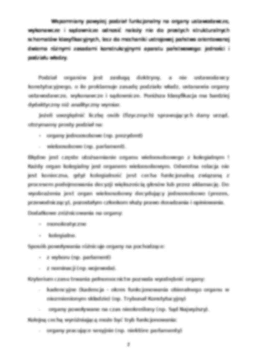 Rodzaje organów państwa - strona 2