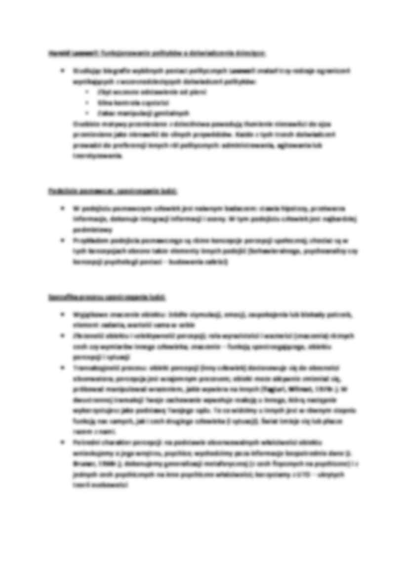 Wykład 3, Wątki psychoanalityczne w psychologii społecznej - strona 2