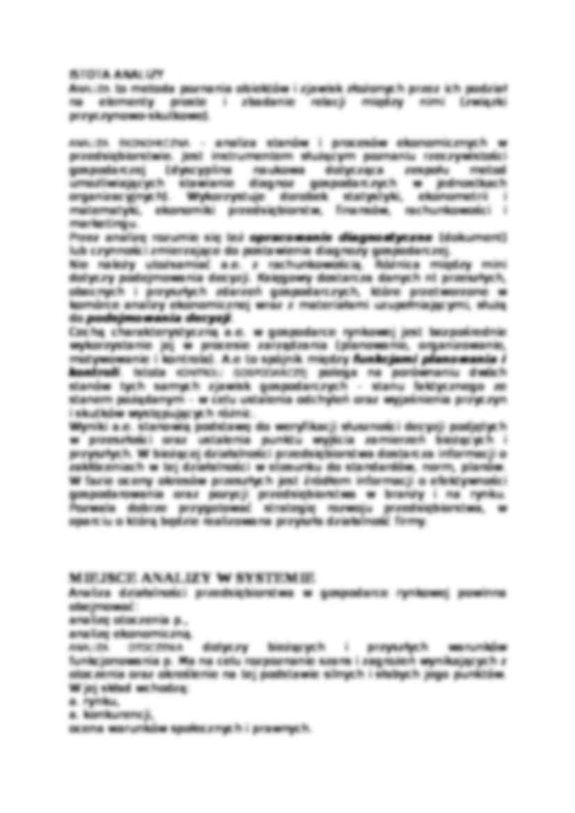 Analiza ekonomiczna - opracowanie diagnostyczne - strona 2