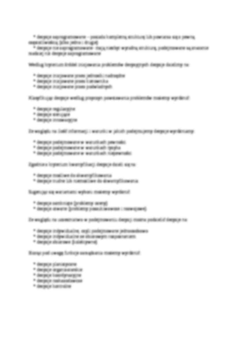 Proces podejmowania decyzji - Model jednoosobowego aktora - strona 3