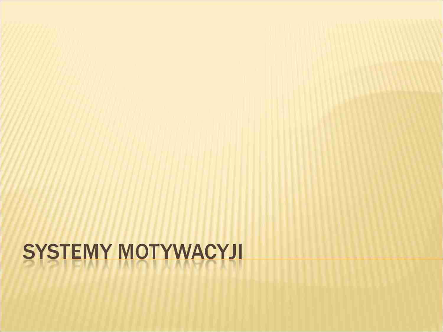 Systemy motywacyjne - strona 1