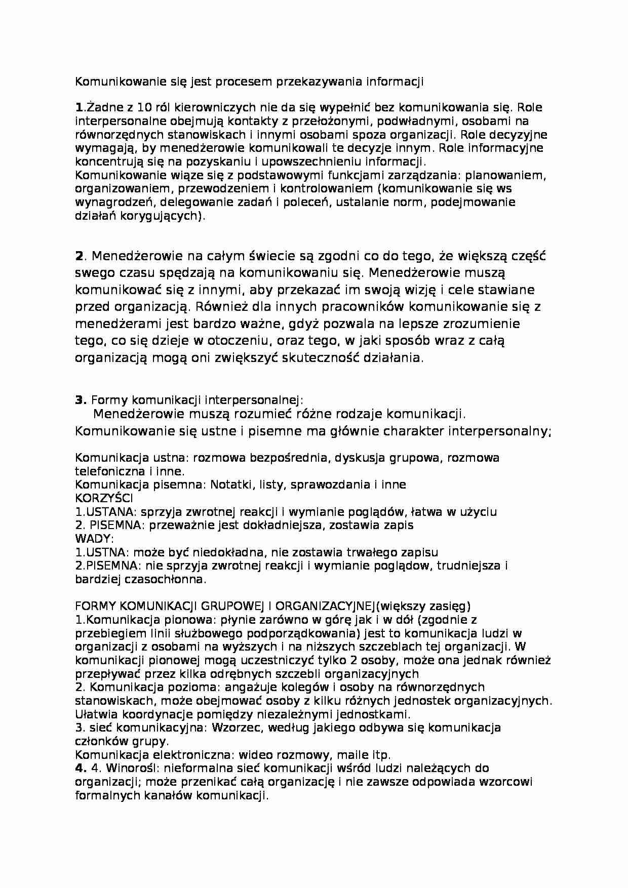 Formy i techniki komunikacji  - strona 1