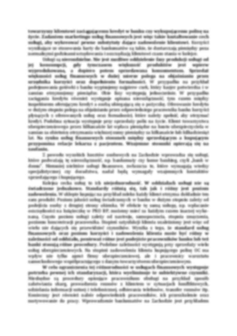 Specyfika usług finansowych  - strona 2