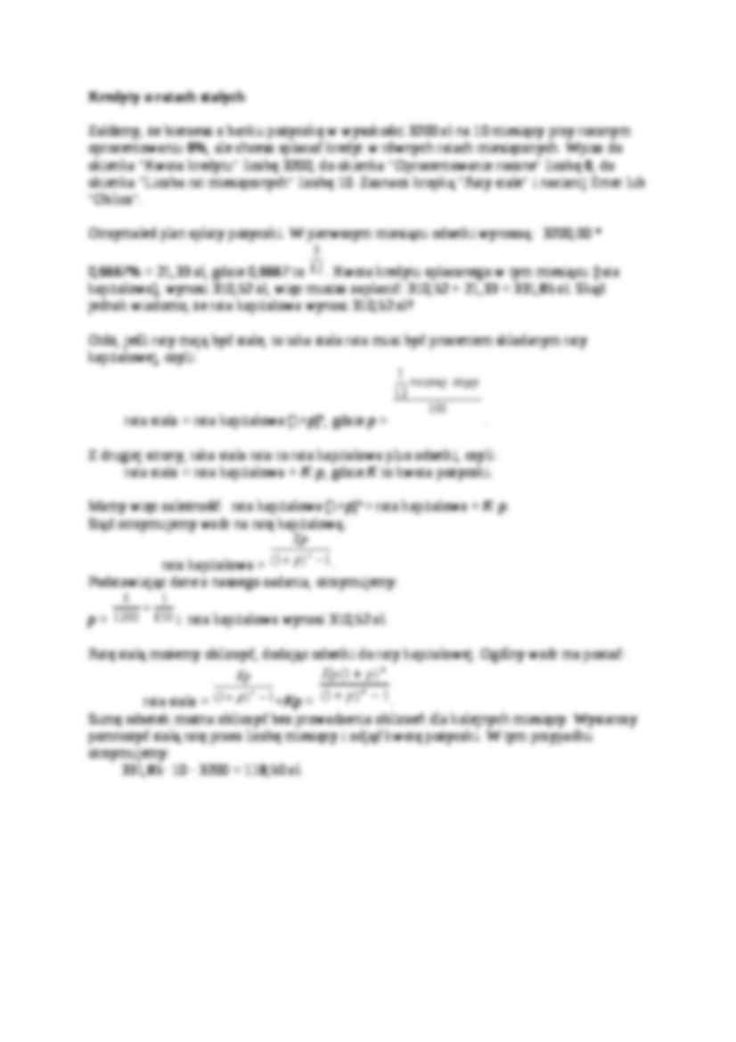 Amortyzacja - kredyt o ratach stalych - strona 3