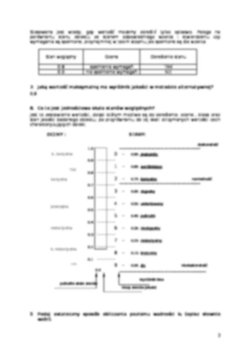 Wartosciowanie jakości - wzorce  - strona 2