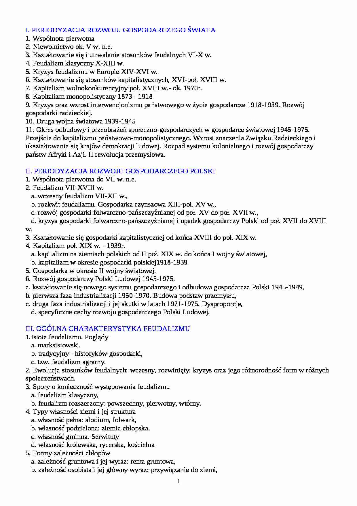 Historia gospodarcza - strona 1