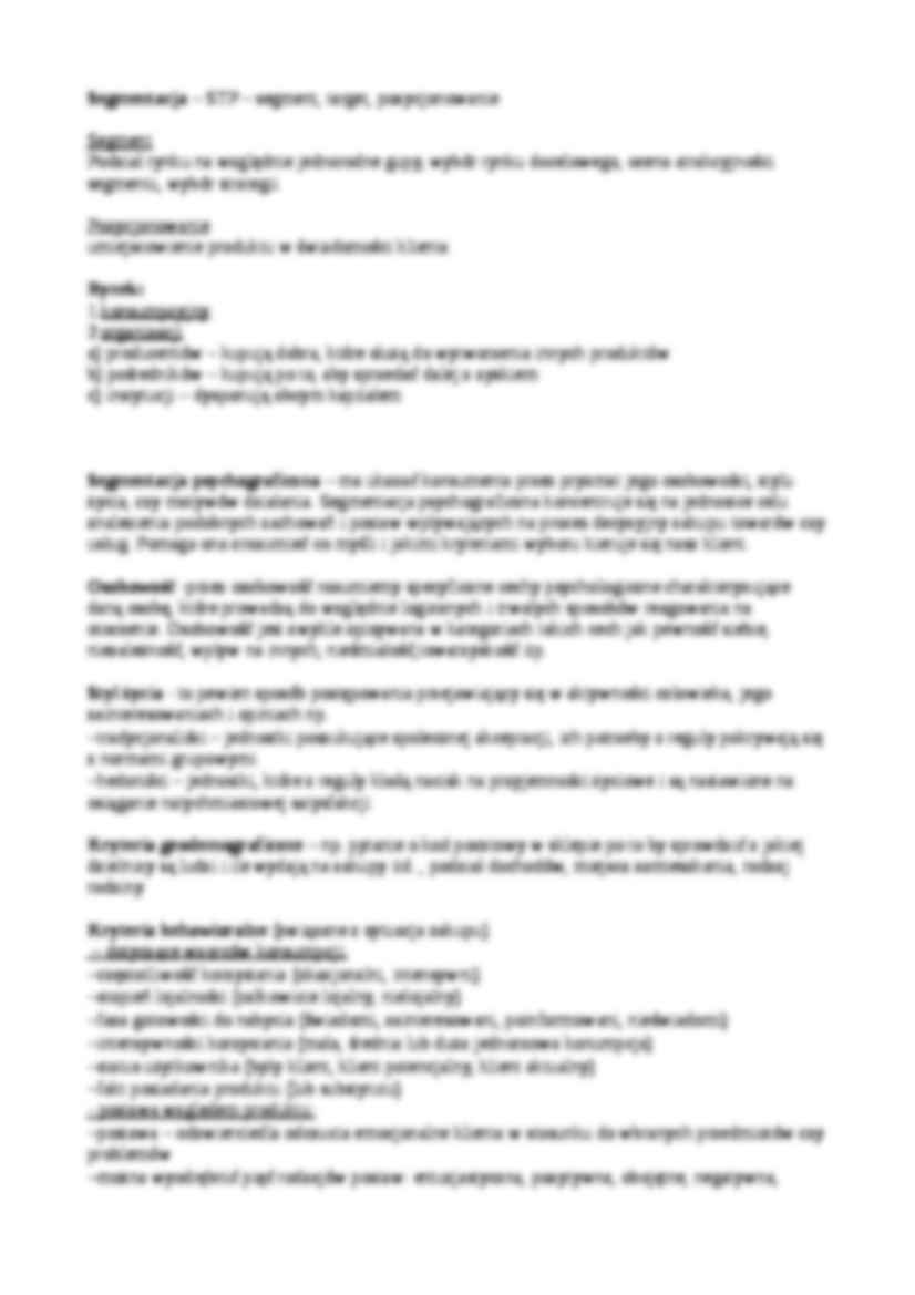 Pojęcie rynku i segmentacji - strona 2