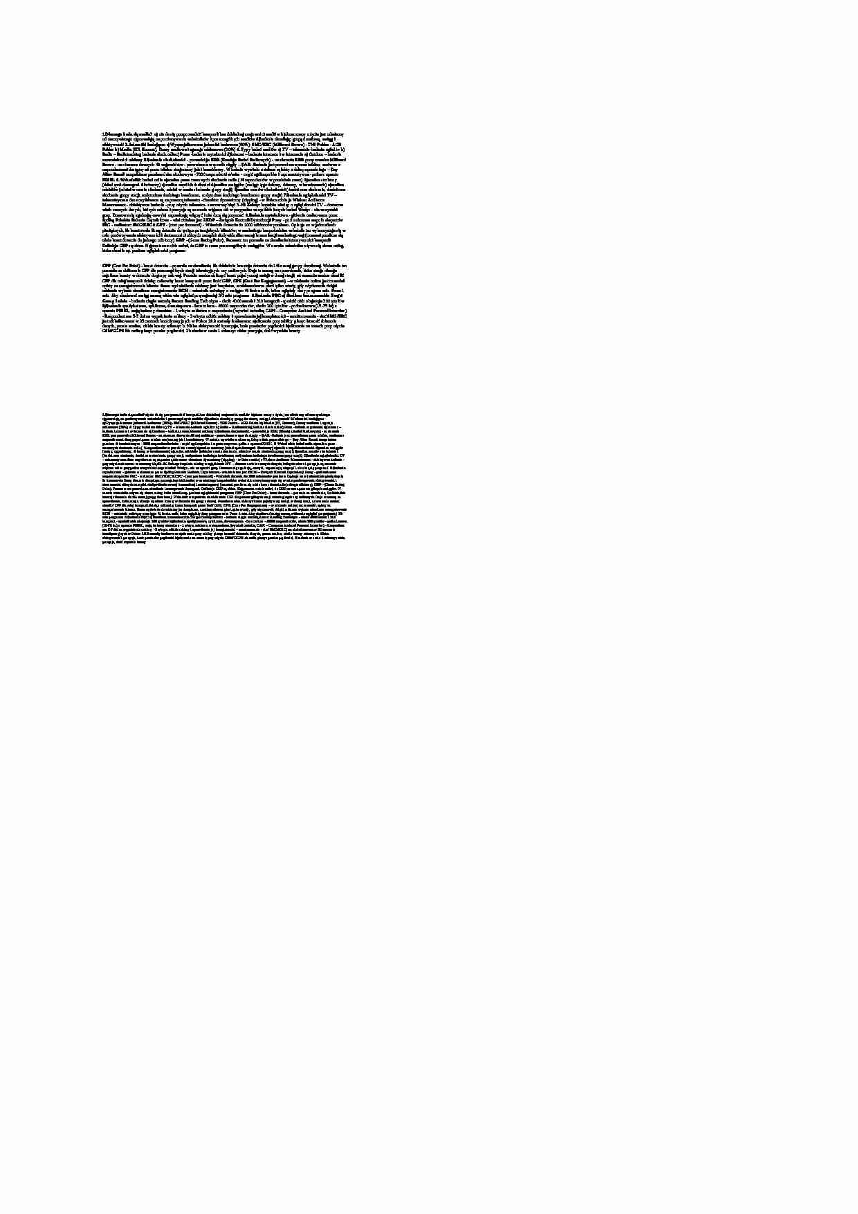 Media i wskaźniki - ściąga  - strona 1