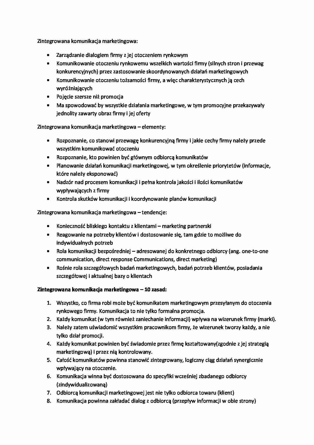 Zintegrowana komunikacja marketingowa - strona 1