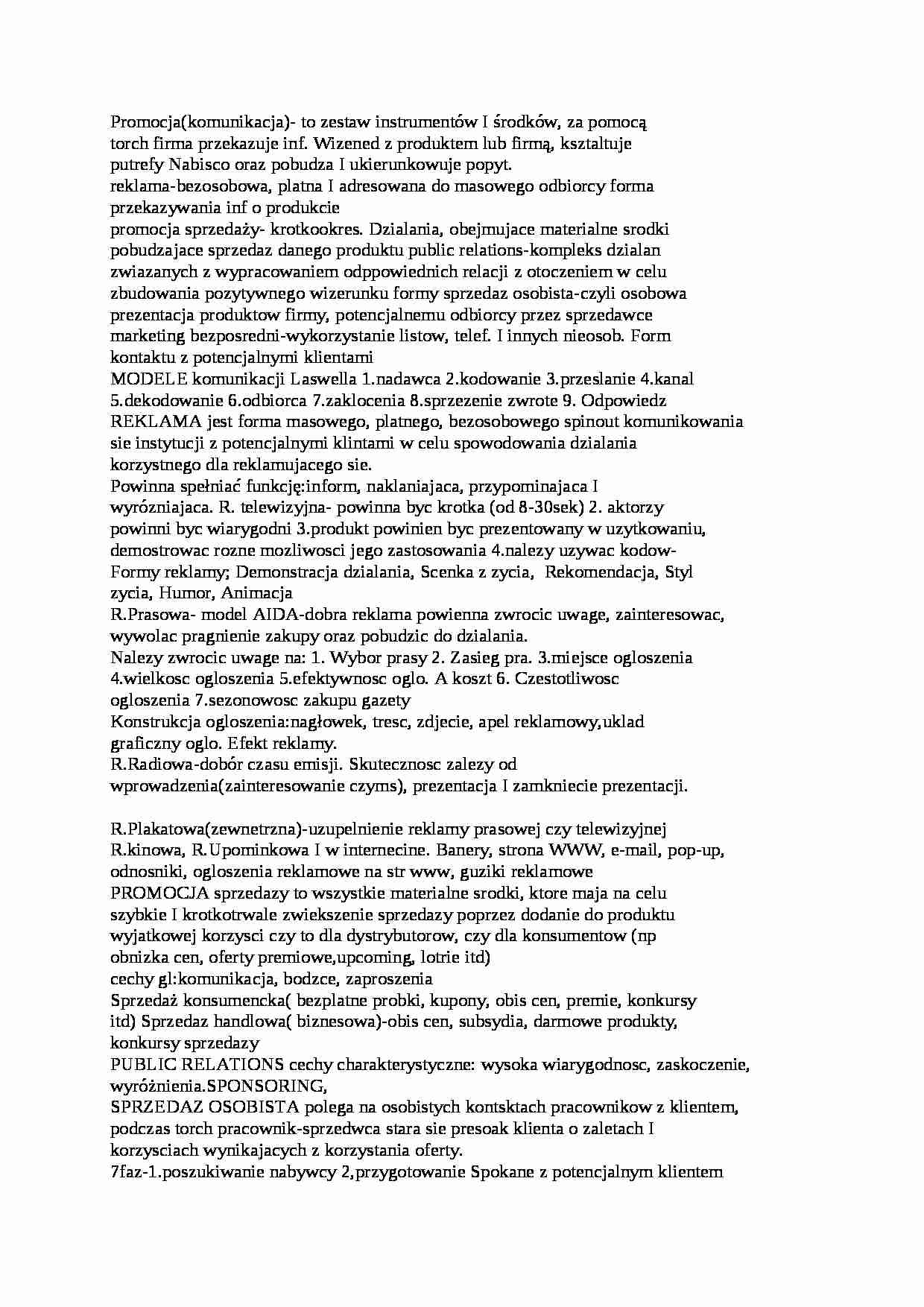 Promocja - pytania na egzamin - strona 1