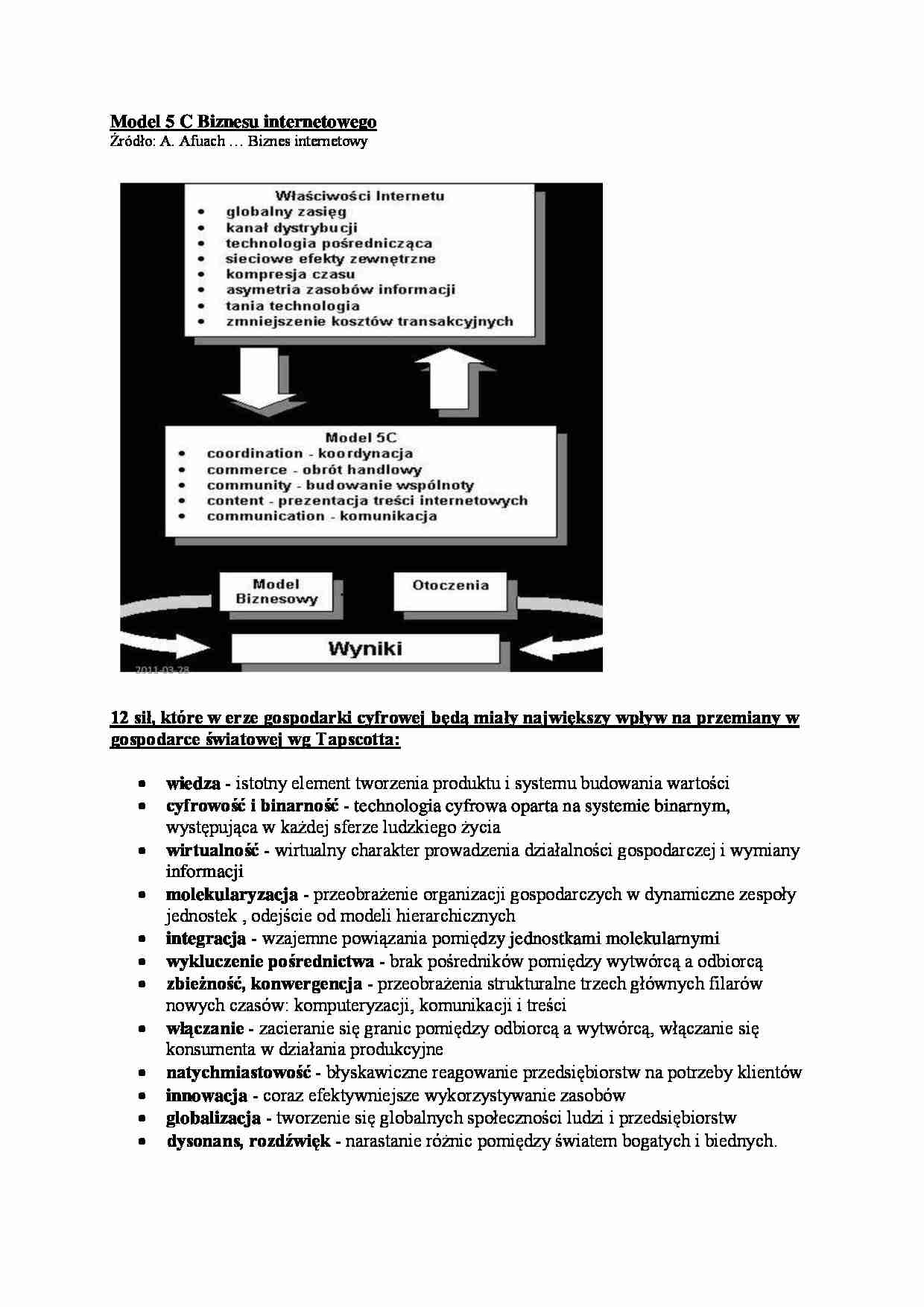 Model 5 C Biznesu internetowego - strona 1