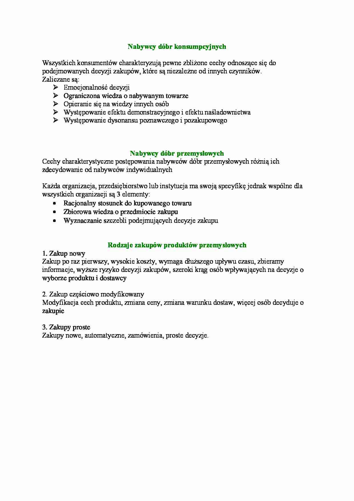 Nabywcy dóbr przemysłowych - strona 1